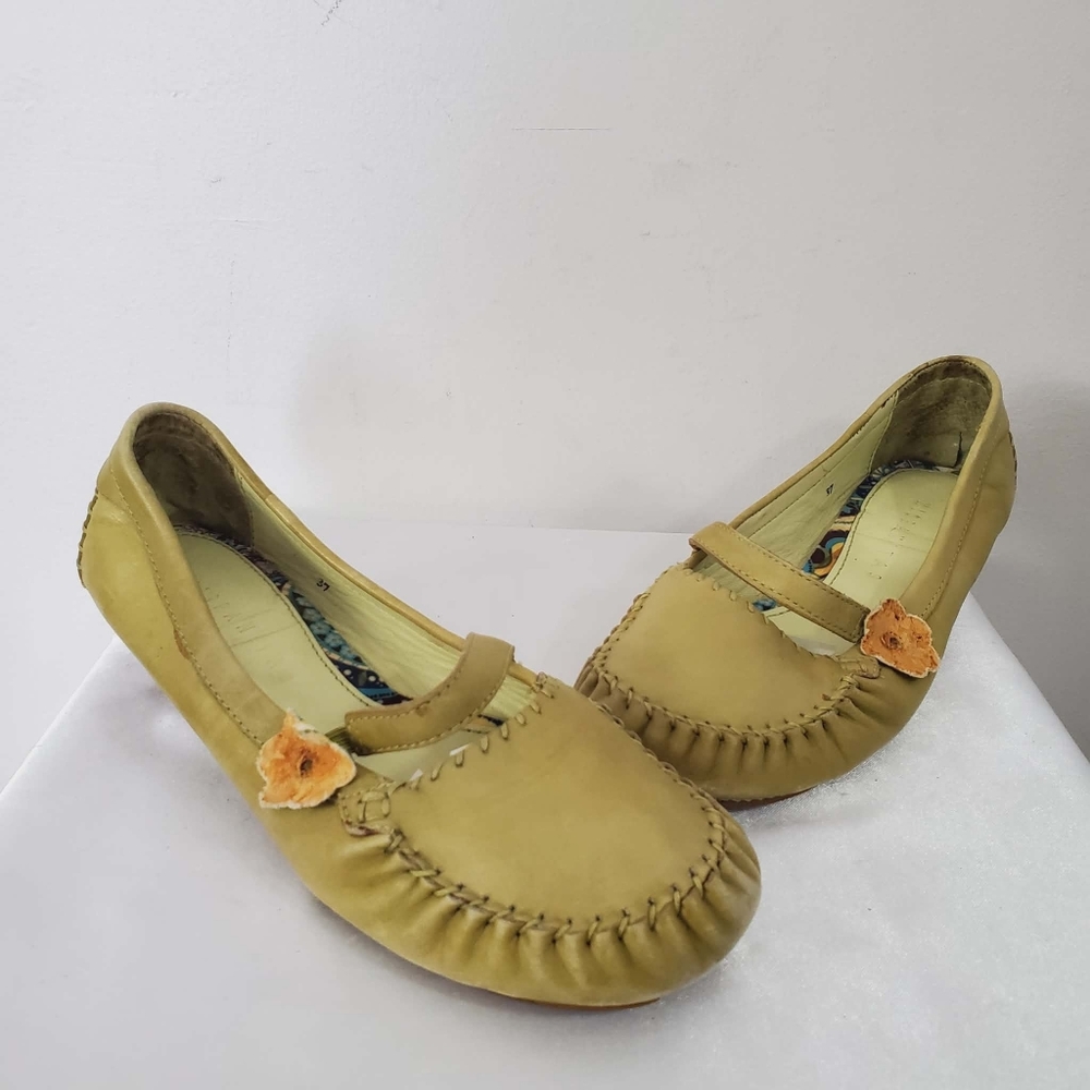 Hispanitas Green Leather Shoes